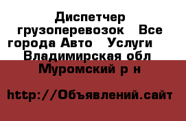 Диспетчер грузоперевозок - Все города Авто » Услуги   . Владимирская обл.,Муромский р-н